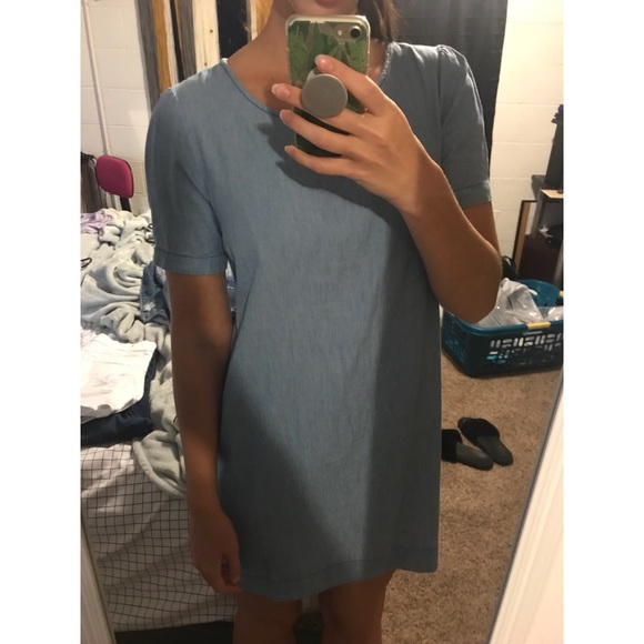 Rebellion Chambray Shift Dress - Picture 6 of 7